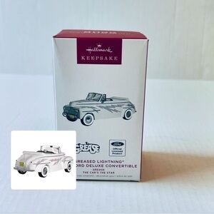 Hallmark Keepsake 2022 Greased Lightning 1948 Ford Deluxe Convertible Ornament